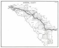 Mineral County, Cabinet National Forest, Lolo, Regis, Drexel, Foraker, Westfall, Cobiden, Quartz, Rivule, Montana State Atlas 1950c